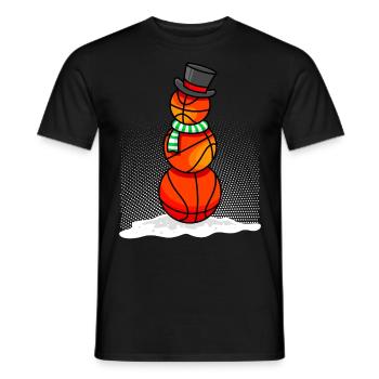 Joueurs de basket-ball Joueurs de basket-ball Joueurs de basket-ball - T-shirt homme - noir - Devant - AI Model Male 178 light (178cm)
