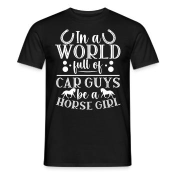 Rider Sayings Rider Horses - Men's T-Shirt - black - Front - AI Model Male 178 light (178cm)