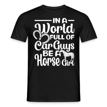 Dictons de cavaliers Chevaux de cavalier - T-shirt homme - noir - Devant - AI Model Male 178 light (178cm)