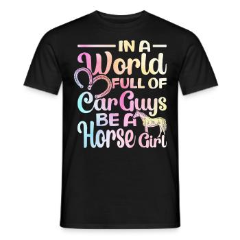 Rider Sayings Rider Horses - Men's T-Shirt - black - Front - AI Model Male 178 light (178cm)