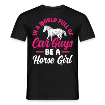 Rider Sayings Rider Horses - Men's T-Shirt - black - Front - AI Model Male 178 light (178cm)