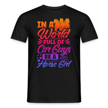 Rider Sayings Rider Horses - Men's T-Shirt - black - Front - AI Model Male 178 light (178cm)
