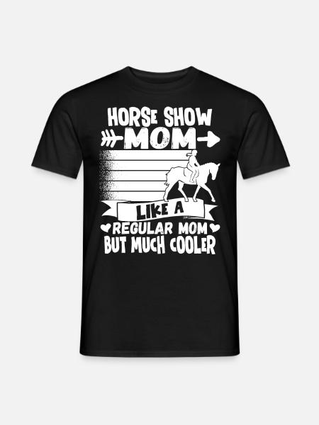 Reitturnier Mama Reiten Reiterin Pferd Reiter - Männer T-Shirt - Schwarz
