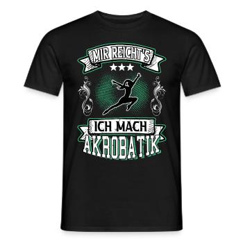 Acrobaties Acrobat Sports Acrobaties Gymnastique Dicton - T-shirt homme - noir - Devant - AI Model Male 178 light (178cm)