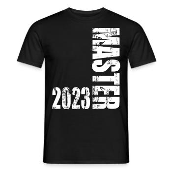 Master Abschluss 2023 Vintage Design - Männer T-Shirt - Schwarz - Vorne - AI Model Male 178 light (178cm)