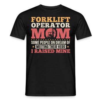 Certified Forklift Truck Operator - Männer T-Shirt - Schwarz - Vorne - AI Model Male 178 light (178cm)
