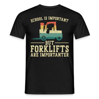 Certified Forklift Truck Operator - Männer T-Shirt - Schwarz - Vorne - AI Model Male 178 light (178cm)