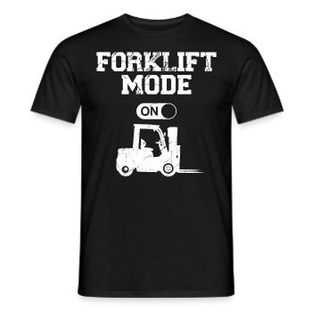 Certified Forklift Truck Operator - Men's T-Shirt - black - Front - AI Model Male 178 light (178cm)