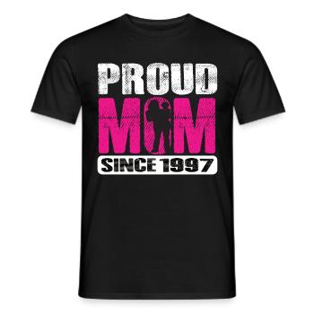 Proud Mom Since 1997 - Männer T-Shirt - Schwarz - Vorne - AI Model Male 178 light (178cm)