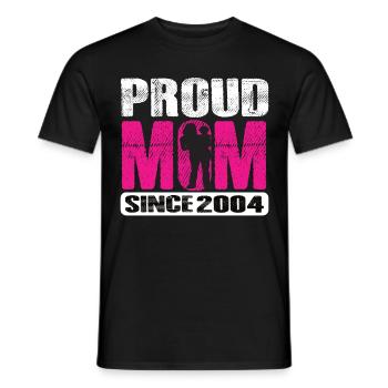 Proud Mom Since 2004 - Männer T-Shirt - Schwarz - Vorne - AI Model Male 178 light (178cm)