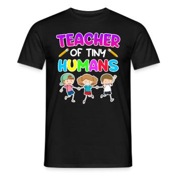 My profession is kindergarten teacher kindergarten - Men's T-Shirt - black - Front - AI Model Male 178 light (178cm)