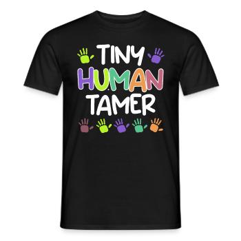 Jardin d’enfants Kinderzähmer Jardin d’enfants Erzieher - T-shirt homme - noir - Devant - AI Model Male 178 light (178cm)