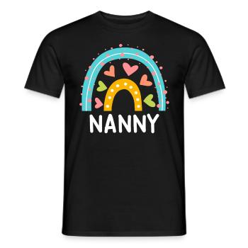 Regenbogen Liebe ich bin eine Tagesmutter - Männer T-Shirt - Schwarz - Vorne - AI Model Male 178 light (178cm)