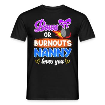 Boucle ou burnout love you childkinder - T-shirt homme - noir - Devant - AI Model Male 178 light (178cm)