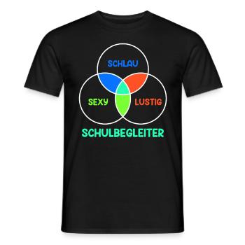 Schulbegleitung Schlau sexy lustig Schulbegleiter - Männer T-Shirt - Schwarz - Vorne - AI Model Male 178 light (178cm)