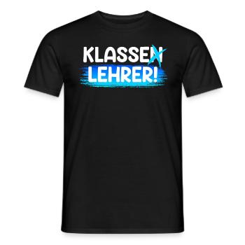Klassenlehrer ich bin ein klasse Lehrer - Männer T-Shirt - Schwarz - Vorne - AI Model Male 178 light (178cm)