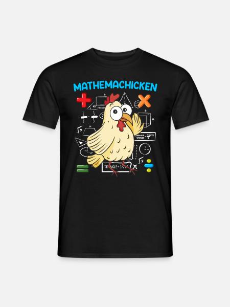 Mathemachicken Math Math Teacher - Men's T-Shirt - black