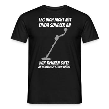 Sondler Sondengänger Sondeln Metalldetektor - Männer T-Shirt - Schwarz - Vorne - AI Model Male 178 light (178cm)