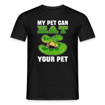Mon animal peut manger votre animal de compagnie Reptile Propriétaire Snake - T-shirt homme - noir - Devant - AI Model Male 178 light (178cm)