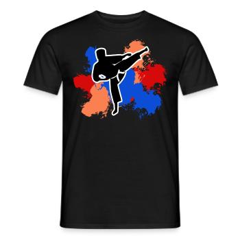 Karate Freizeit Geschenk Karateka - Männer T-Shirt - Schwarz - Vorne - AI Model Male 178 light (178cm)