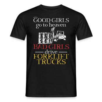 Certified Forklift Truck Operator - Männer T-Shirt - Schwarz - Vorne - AI Model Male 178 light (178cm)