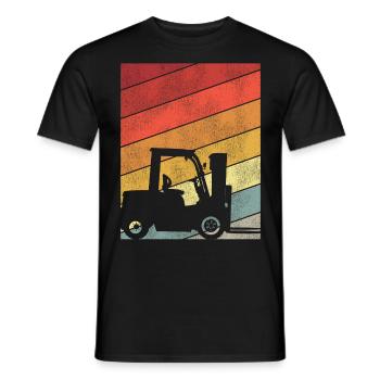 Certified Forklift Truck Operator - Männer T-Shirt - Schwarz - Vorne - AI Model Male 178 light (178cm)