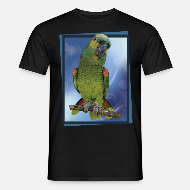 Die Blaustirnamazone - Männer T-Shirt - Schwarz