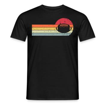 Football Retro Vintage - Männer T-Shirt - Schwarz - Vorne - AI Model Male 178 light (178cm)