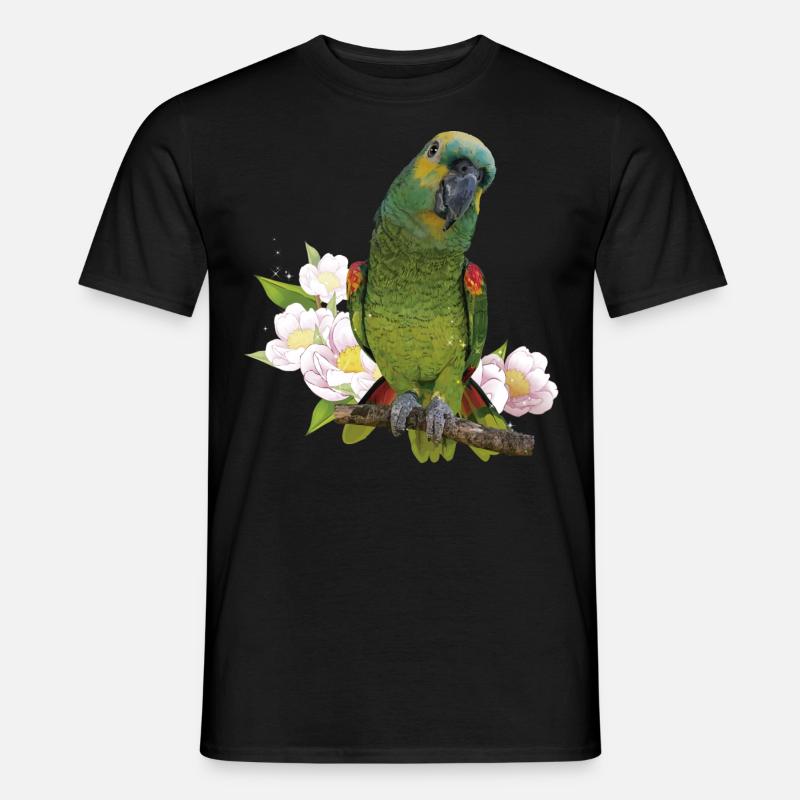 Die Blaustirnamazone - Männer T-Shirt - Schwarz