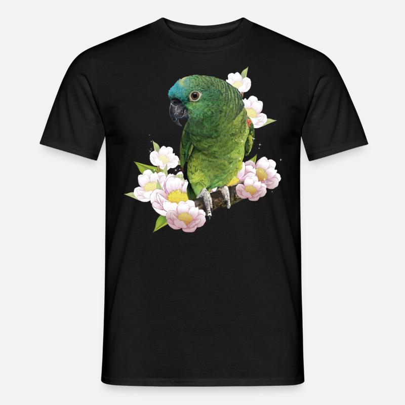 Die Blaustirnamazone - Männer T-Shirt - Schwarz