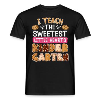 I have the best kindergarten kids educator - Men's T-Shirt - black - Front - AI Model Male 178 light (178cm)