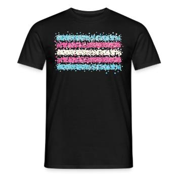 Transgender Transsexual Transsexual Flag - Men's T-Shirt - black - Front - AI Model Male 178 light (178cm)