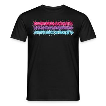 Bisexuell Bisexualität Flagge Homosexuell Schwul - Männer T-Shirt - Schwarz - Vorne - AI Model Male 178 light (178cm)
