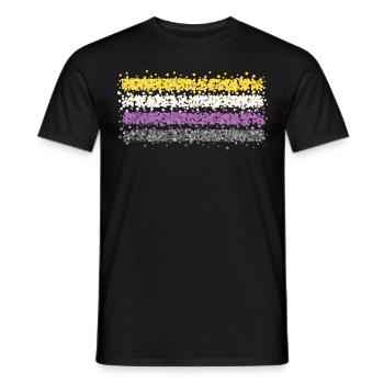Asexual Asexuality ACE Asexual Flag LGBTQ - Men's T-Shirt - black - Front - AI Model Male 178 light (178cm)