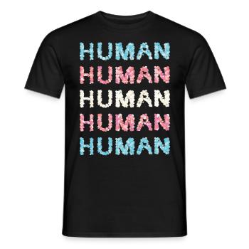 Transgender Transsexual Trans Transsexual Flag - Men's T-Shirt - black - Front - AI Model Male 178 light (178cm)