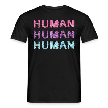 Bisexualité Bisexuelle Flag Bi Homo Gay - T-shirt homme - noir - Devant - AI Model Male 178 light (178cm)