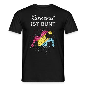 Carnival Carnival Confetti Pansexual Pansexual - Men's T-Shirt - black - Front - AI Model Male 178 light (178cm)