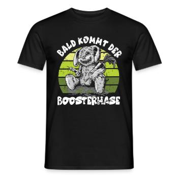 Soon the Bosster is coming - Men's T-Shirt - black - Front - AI Model Male 178 light (178cm)