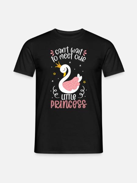 Cant Wait To Meet Our Little Princess - Männer T-Shirt - Schwarz