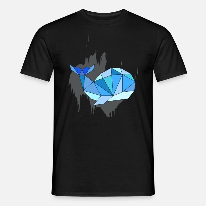 Wal - Männer T-Shirt - Schwarz