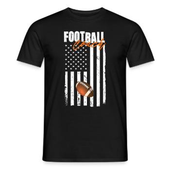 Entraîneur de football américain Joueur de football américain Sports - T-shirt homme - noir - Devant - AI Model Male 178 light (178cm)