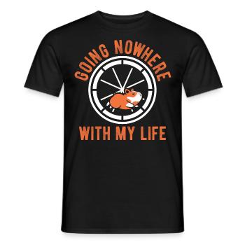 Nagetier Hamster - Männer T-Shirt - Schwarz - Vorne - AI Model Male 178 light (178cm)