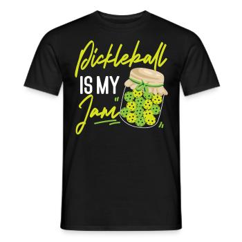 Pickleball Pickleball Is My Jam - Men's T-Shirt - black - Front - AI Model Male 178 light (178cm)