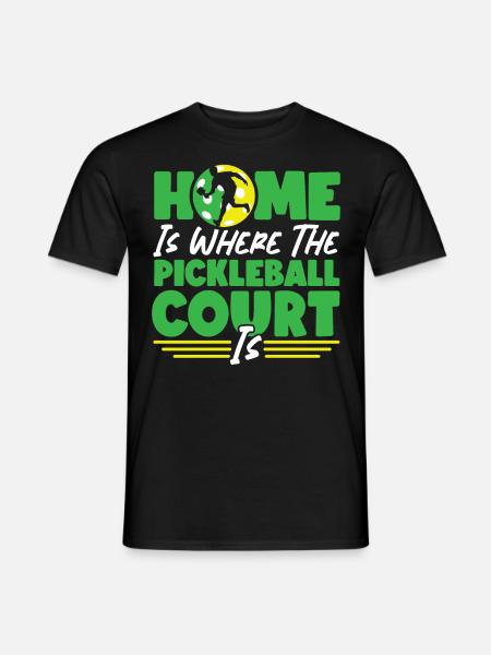 Pickleball Home Is Where The - Men's T-Shirt - black