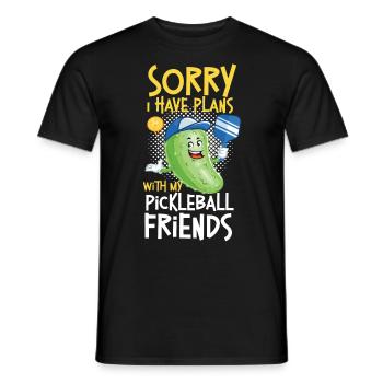 Pickleball Pickle Sorry I Have - Männer T-Shirt - Schwarz - Vorne - AI Model Male 178 light (178cm)