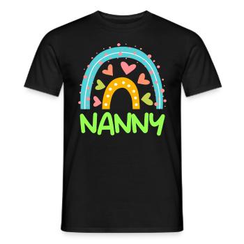 Regenbogen Liebe ich bin eine Tagesmutter - Männer T-Shirt - Schwarz - Vorne - AI Model Male 178 light (178cm)