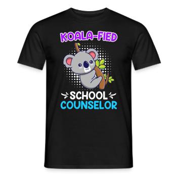 Koala - fied Qualified School Companion - Men's T-Shirt - black - Front - AI Model Male 178 light (178cm)