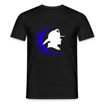 Fireman - Men's T-Shirt - black - Front - AI Model Male 178 light (178cm)