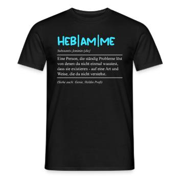 Geburtsvorbereitung Die Definition einer Hebamme - Männer T-Shirt - Schwarz - Vorne - AI Model Male 178 light (178cm)