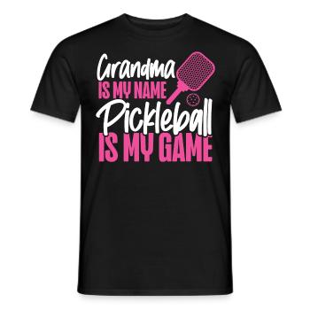 Pickleball Grand-mère Grand-mère est mon - T-shirt homme - noir - Devant - AI Model Male 178 light (178cm)